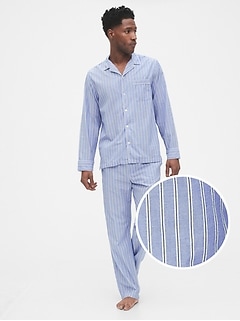 Mens Loungewear Pyjamas Lounge Pants Nightwear Comfy Striped Trousers Bottoms