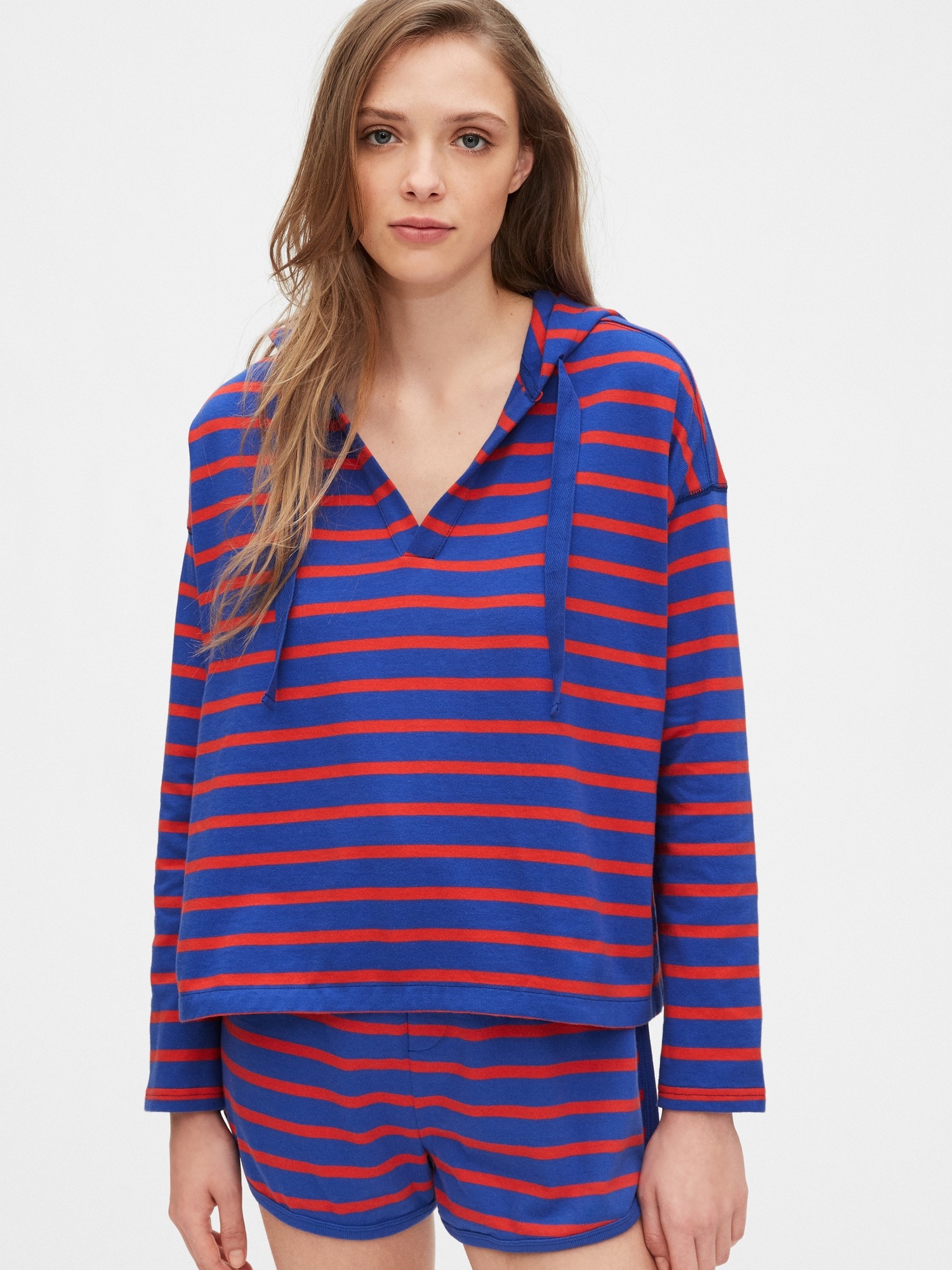 gap striped hoodie