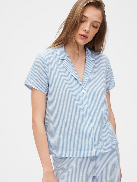 Image number 8 showing, Adult PJ Shirt in Poplin