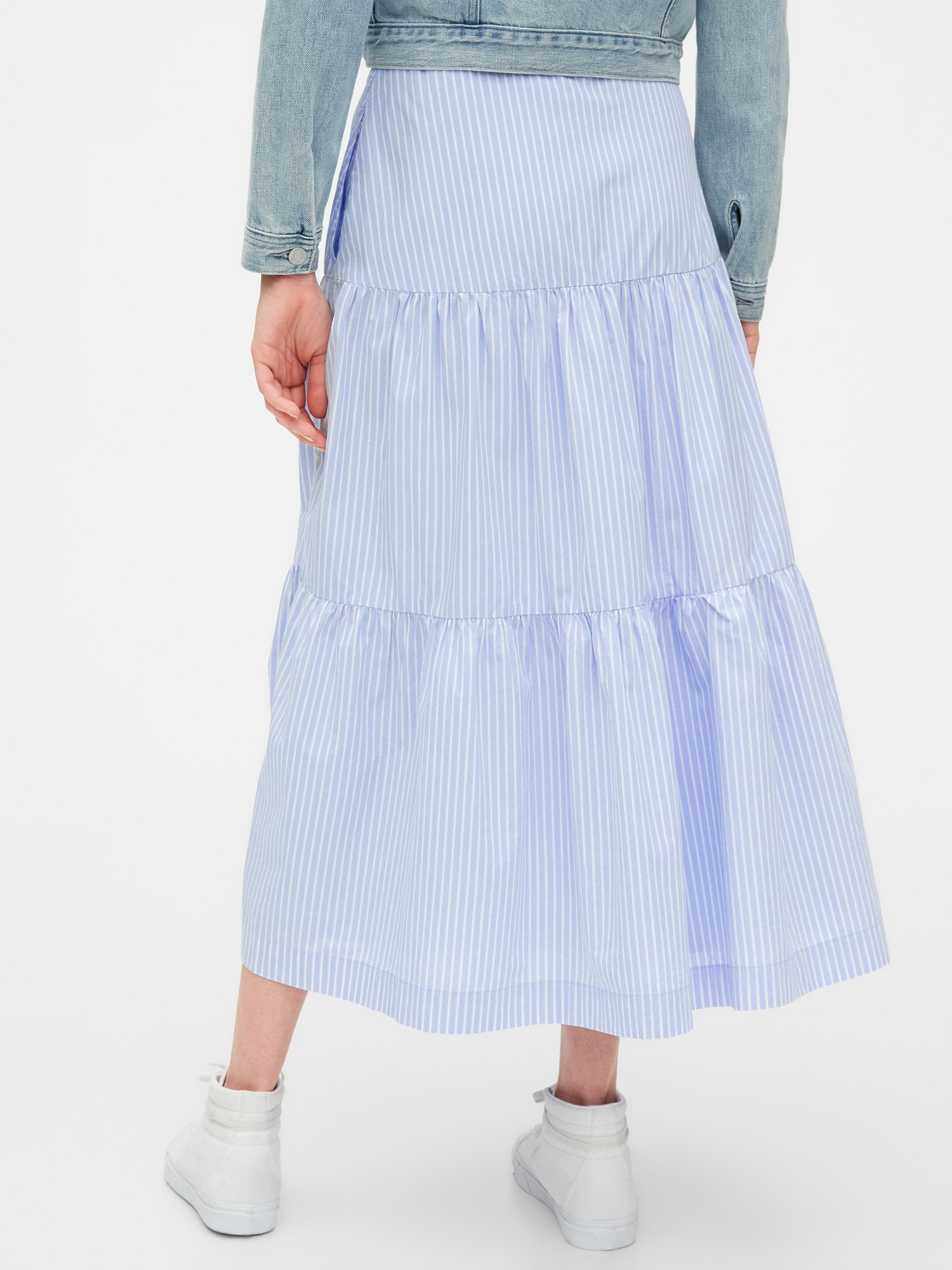 next tiered maxi skirt