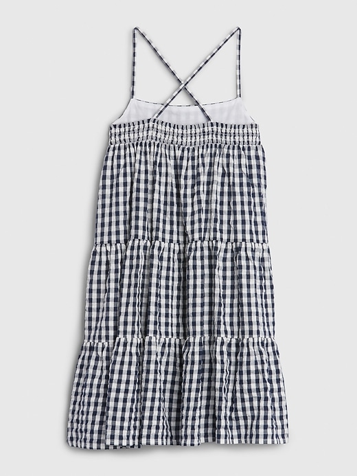 Image number 3 showing, Kids Tiered Gingham Dress