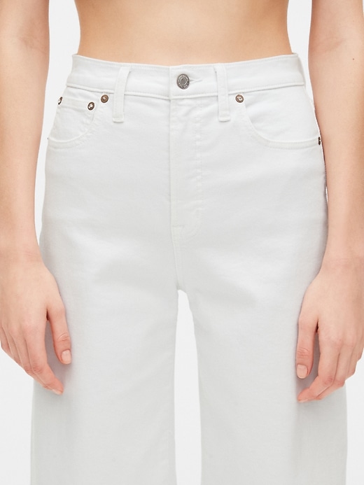 Image number 5 showing, High Rise Culotte Jeans