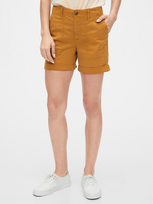 1 of 8 showing, with the color yellow gold of product Utility Khaki Short