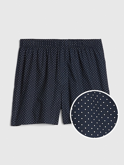 1 of 8 showing, with the color navy micro dot of product 4" Print Boxers