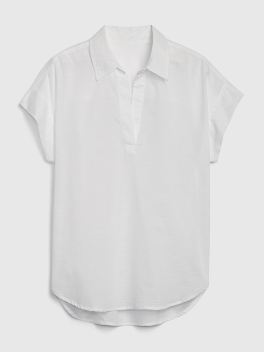 Image number 2 showing, Collared Popover Top