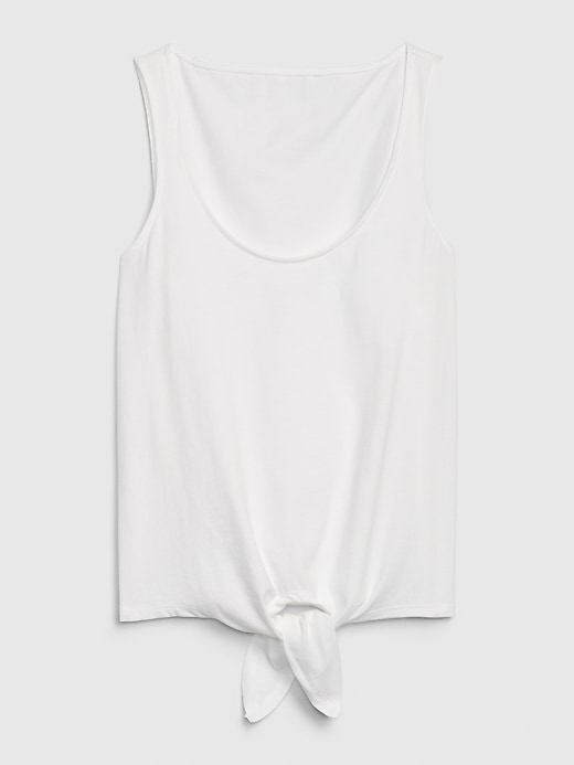 Image number 2 showing, Tie-Front Tank Top