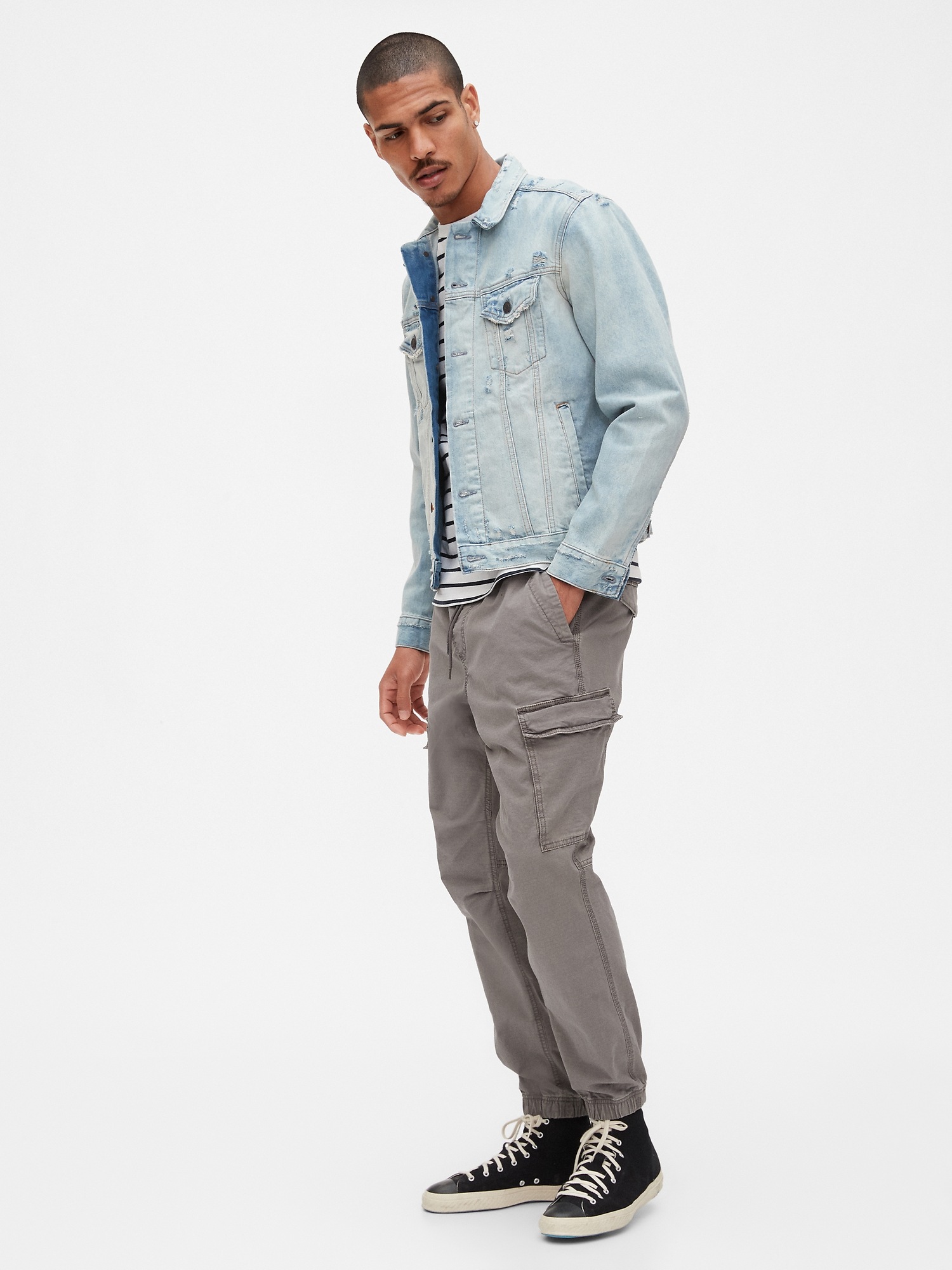 gap black cargo pants