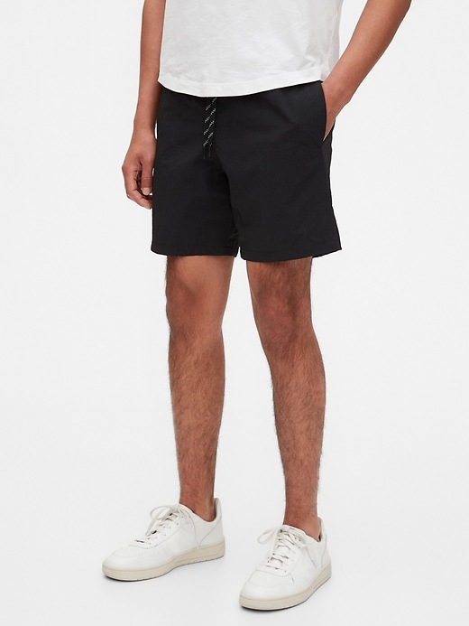 1 of 8 showing, with the color true black of product 7" Weekend Shorts
