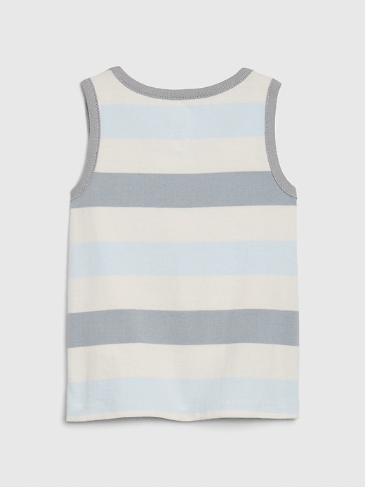 2 of 8 showing, with the color crystal dusk of product Baby Organic Cotton Tank Top