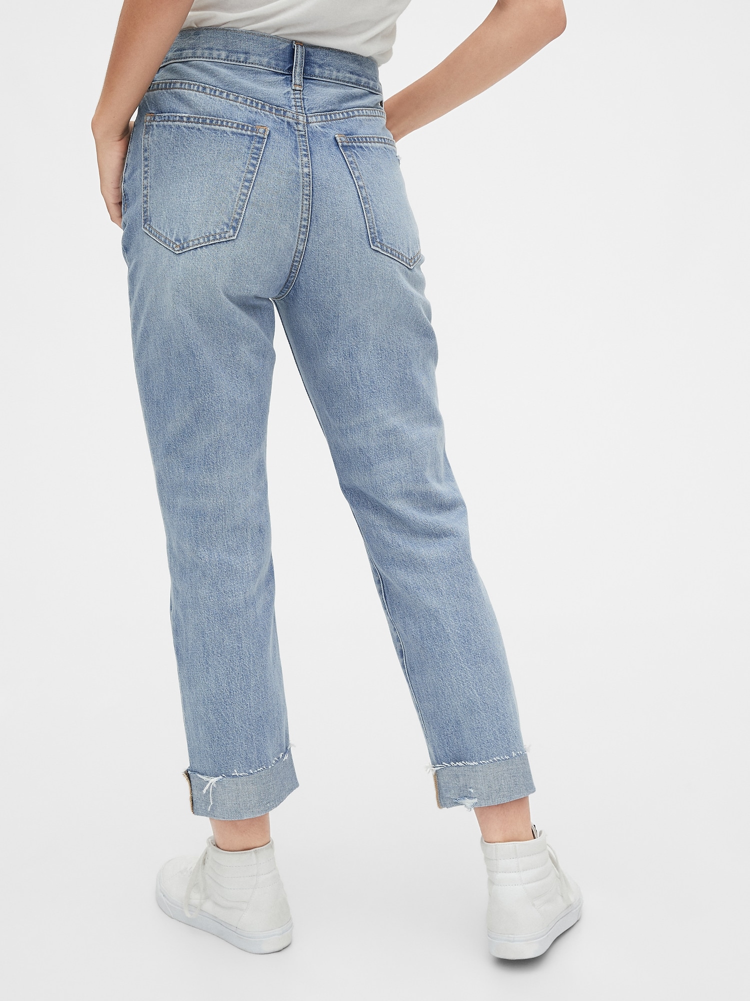 boyfriend mid rise jeans