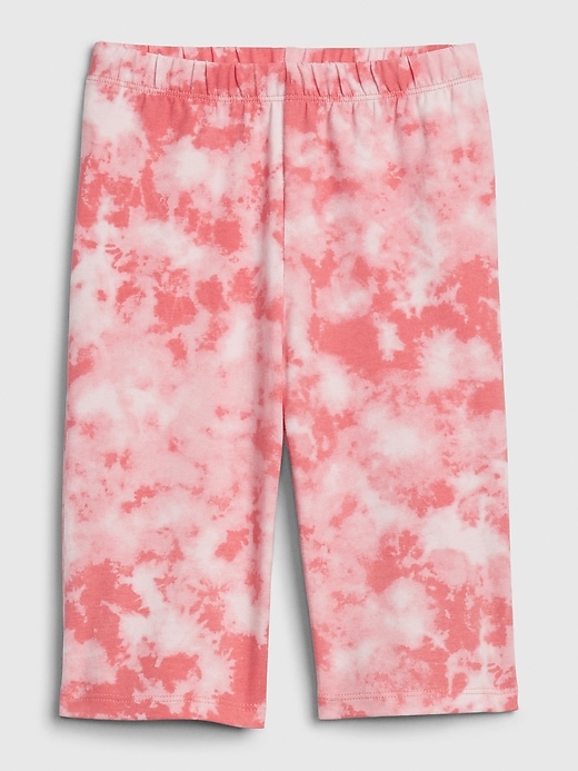 1 of 8 showing, with the color pink tie dye of product Kids Biker Shorts