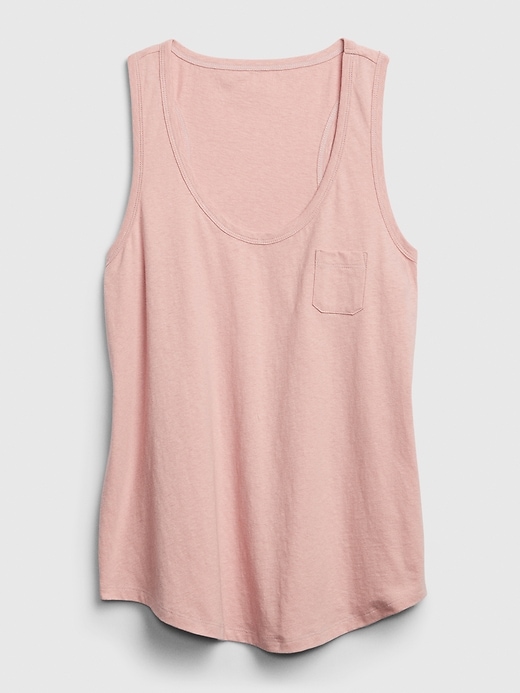 2 of 8 showing, with the color pink standard of product BetterMade Pocket Tank Top
