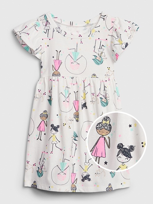 Image number 1 showing, Toddler Bea Fit and Flare Dress