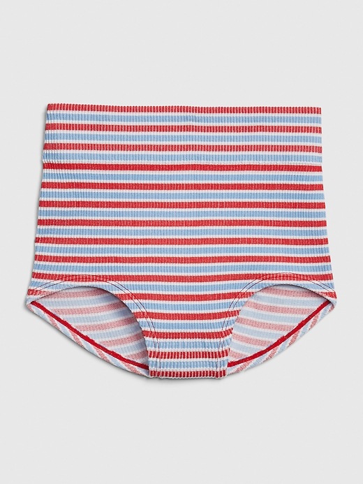 View large product image 1 of 1. Seamless Ribbed High Rise Brief