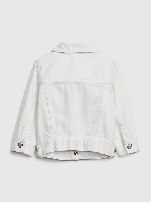 Image number 2 showing, Baby White Denim Jacket