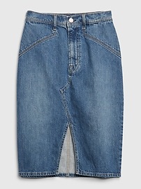 denim midi skirt gap