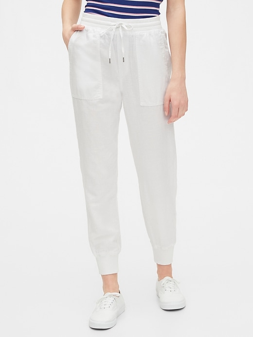 Image number 7 showing, Utility Joggers in Linen-Cotton