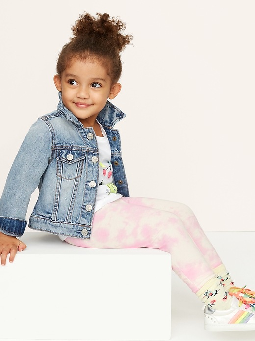 2 of 8 showing, with the color tie dye of product Toddler Leggings in Stretch Jersey