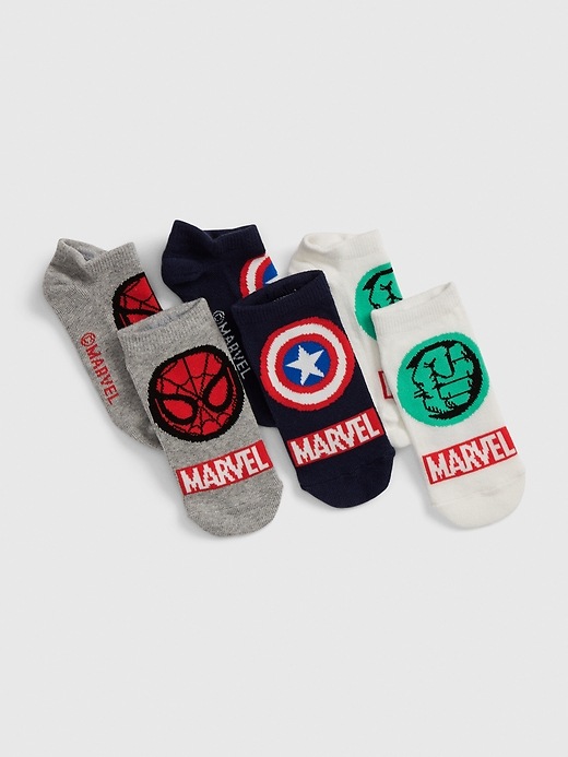 View large product image 1 of 1. GapKids &#124 Marvel No-Show Socks (3-Pack)