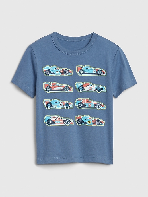 1 of 8 showing, with the color bainbridge blue of product Toddler Graphic T-Shirt