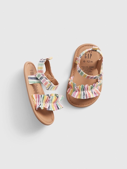 View large product image 1 of 1. Baby Ruffle Sandals