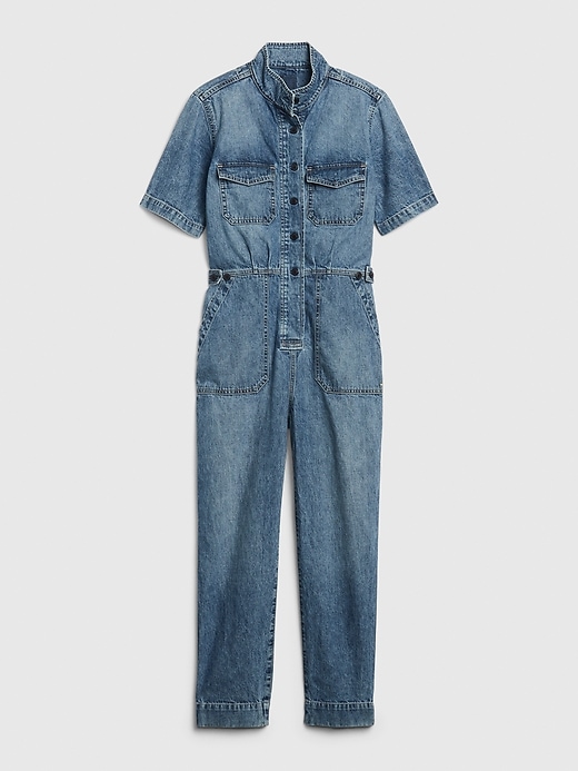 Image number 2 showing, Utility Denim Jumpsuit with Washwell&#153