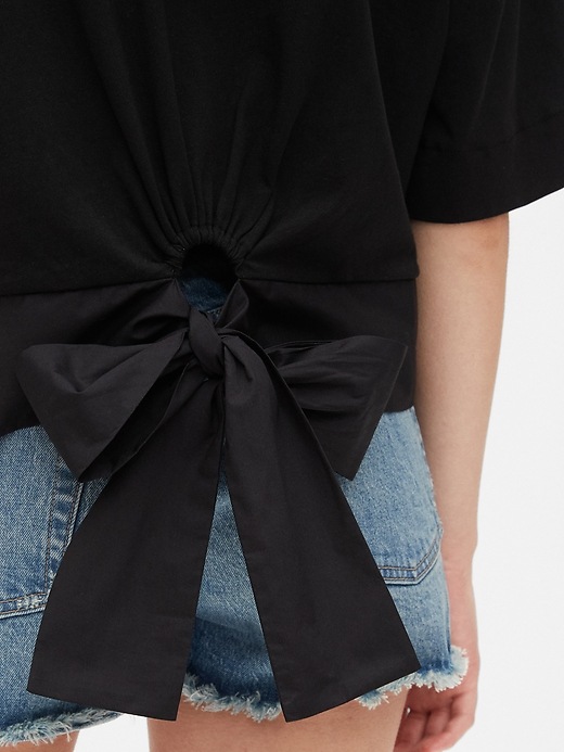 Image number 5 showing, Tie-Back Cropped T-Shirt
