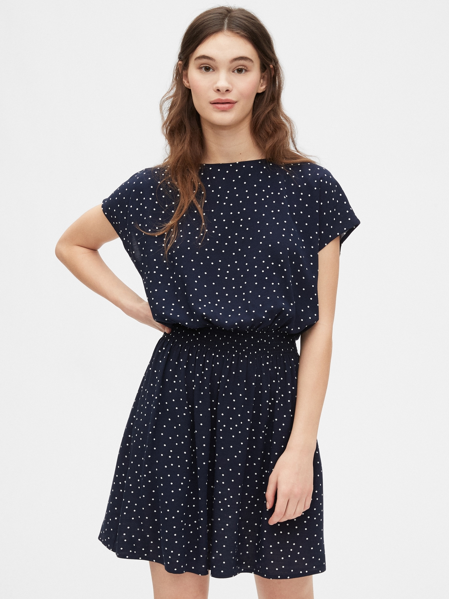 Short Sleeve Print Dress | Gap