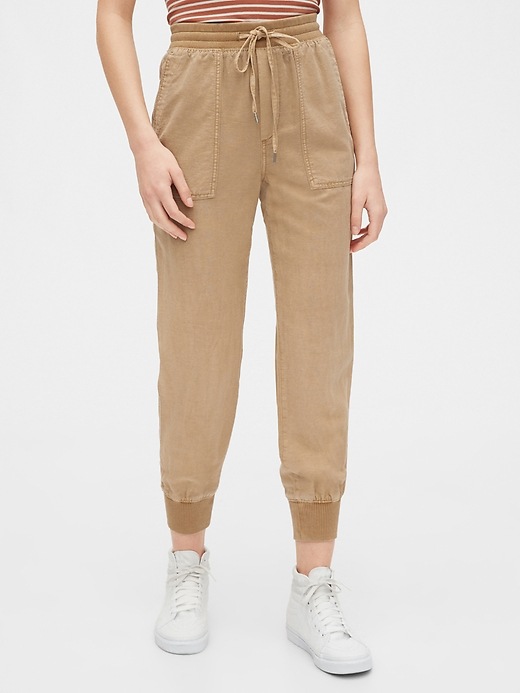 Image number 1 showing, Utility Joggers in Linen-Cotton