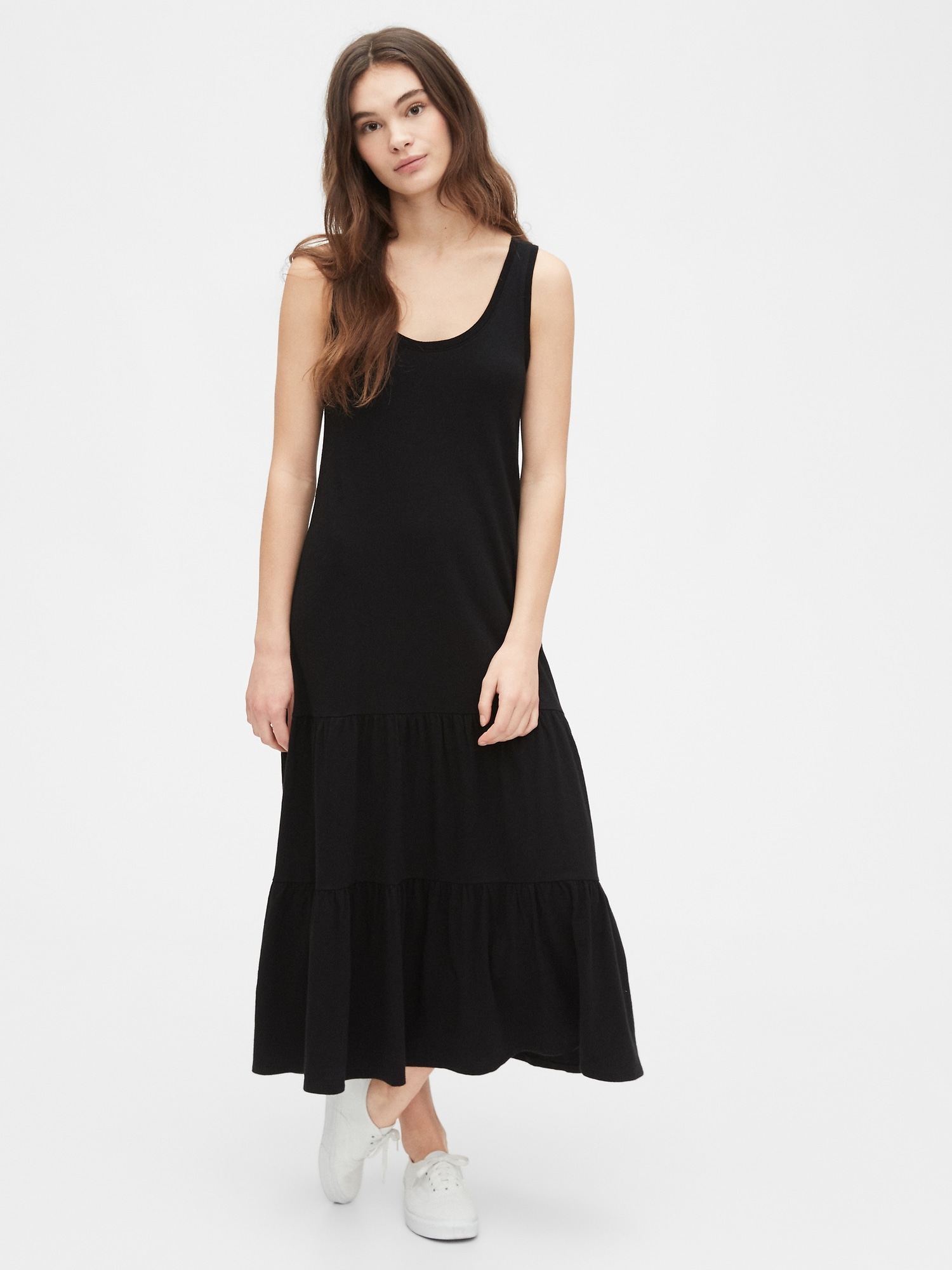 knit tank maxi dress
