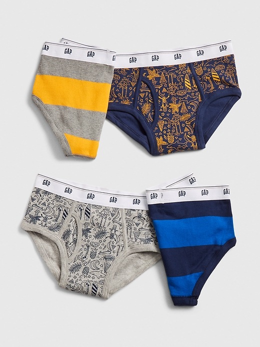 View large product image 1 of 1. Kids Iconic Summer Briefs (4-Pack)