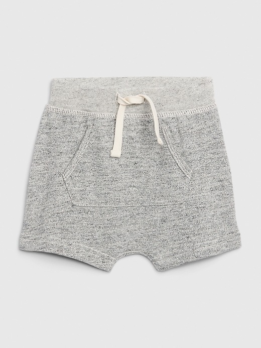 1 of 8 showing, with the color light grey marl of product Baby Kangaroo Pocket Shorts