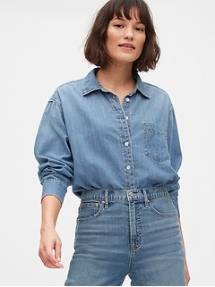 gap ladies denim shirt