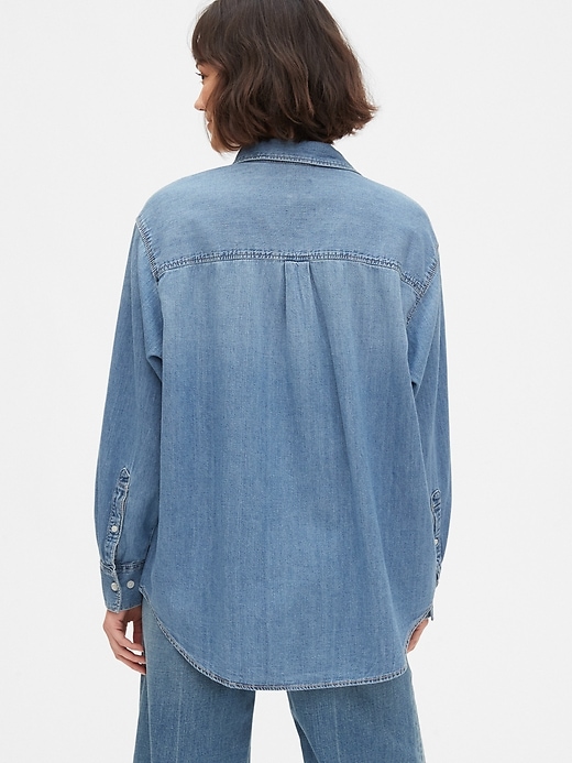 2 of 8 showing, with the color medium indigo of product Big Shirt