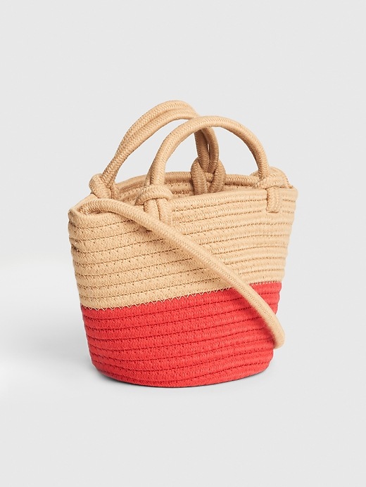 View large product image 1 of 3. Mini Bucket Rope Crossbody Bag