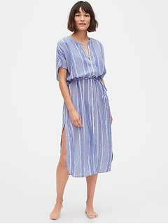 gap white linen dress