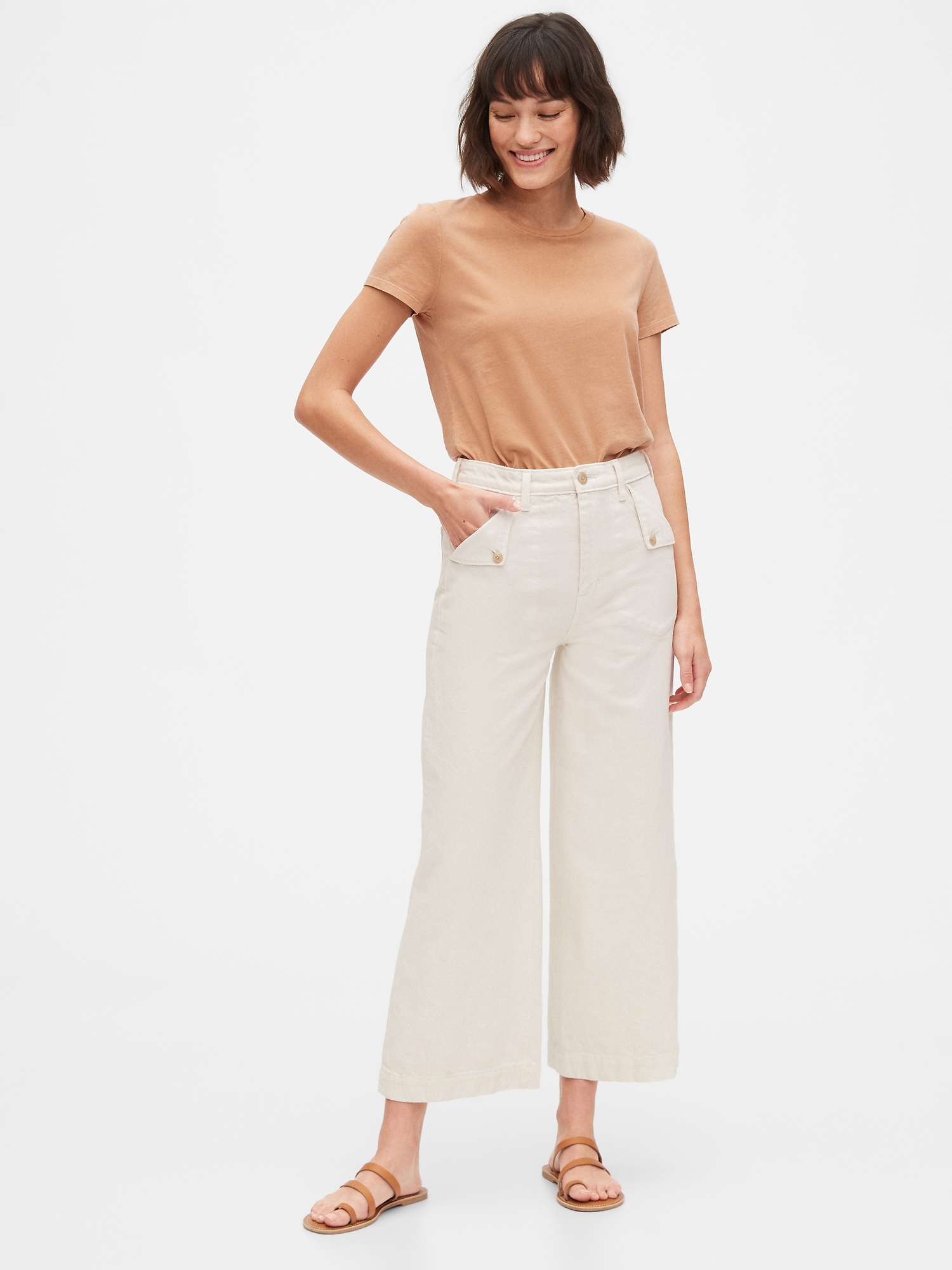 gap sky high wide leg jeans