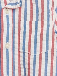 View large product image 3 of 3. Toddler Americana Seersucker Button-Down
