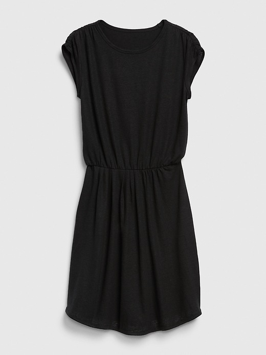 Image number 2 showing, Short Sleeve Pleated Waist Dress