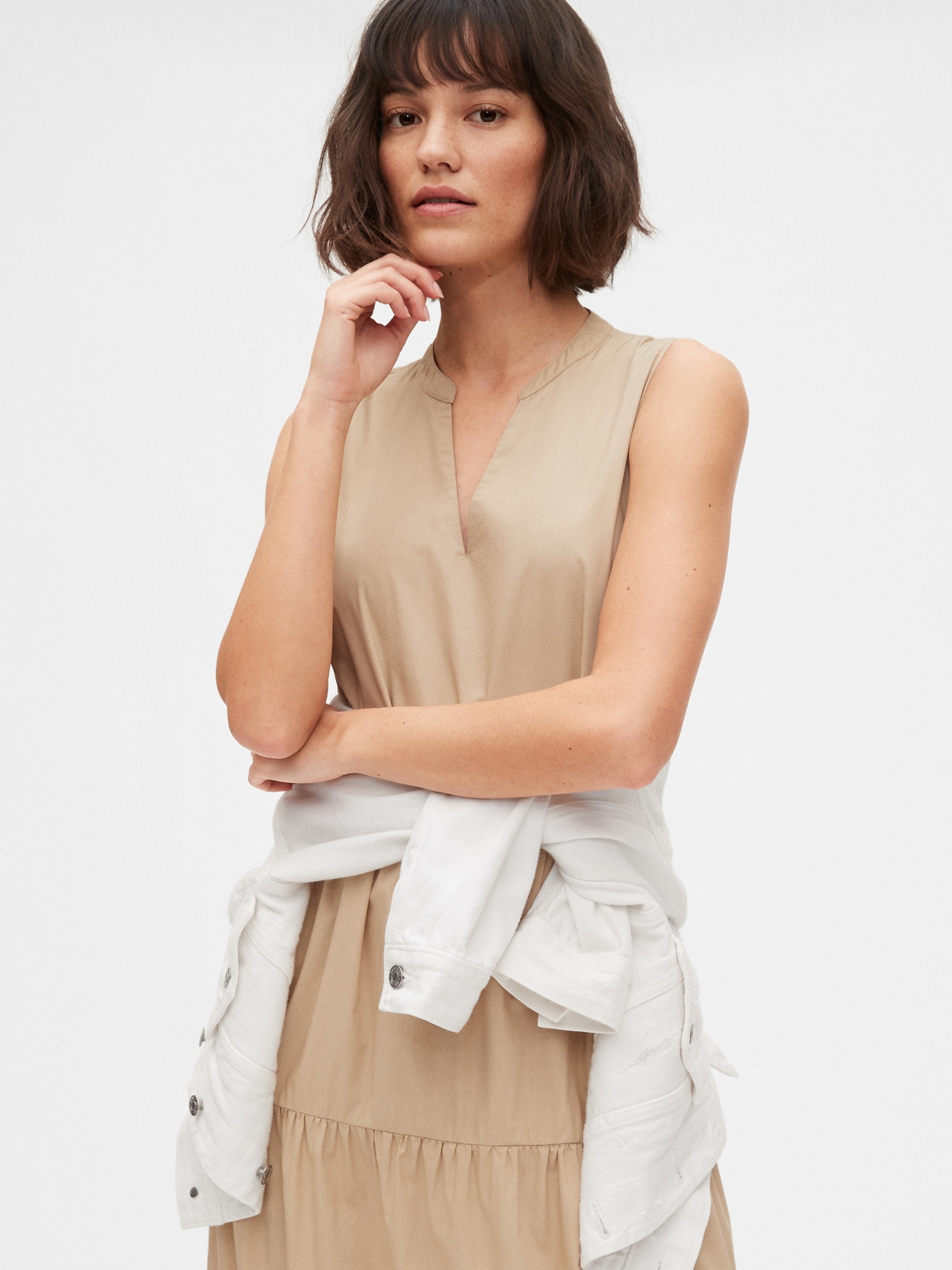gap tiered maxi dress