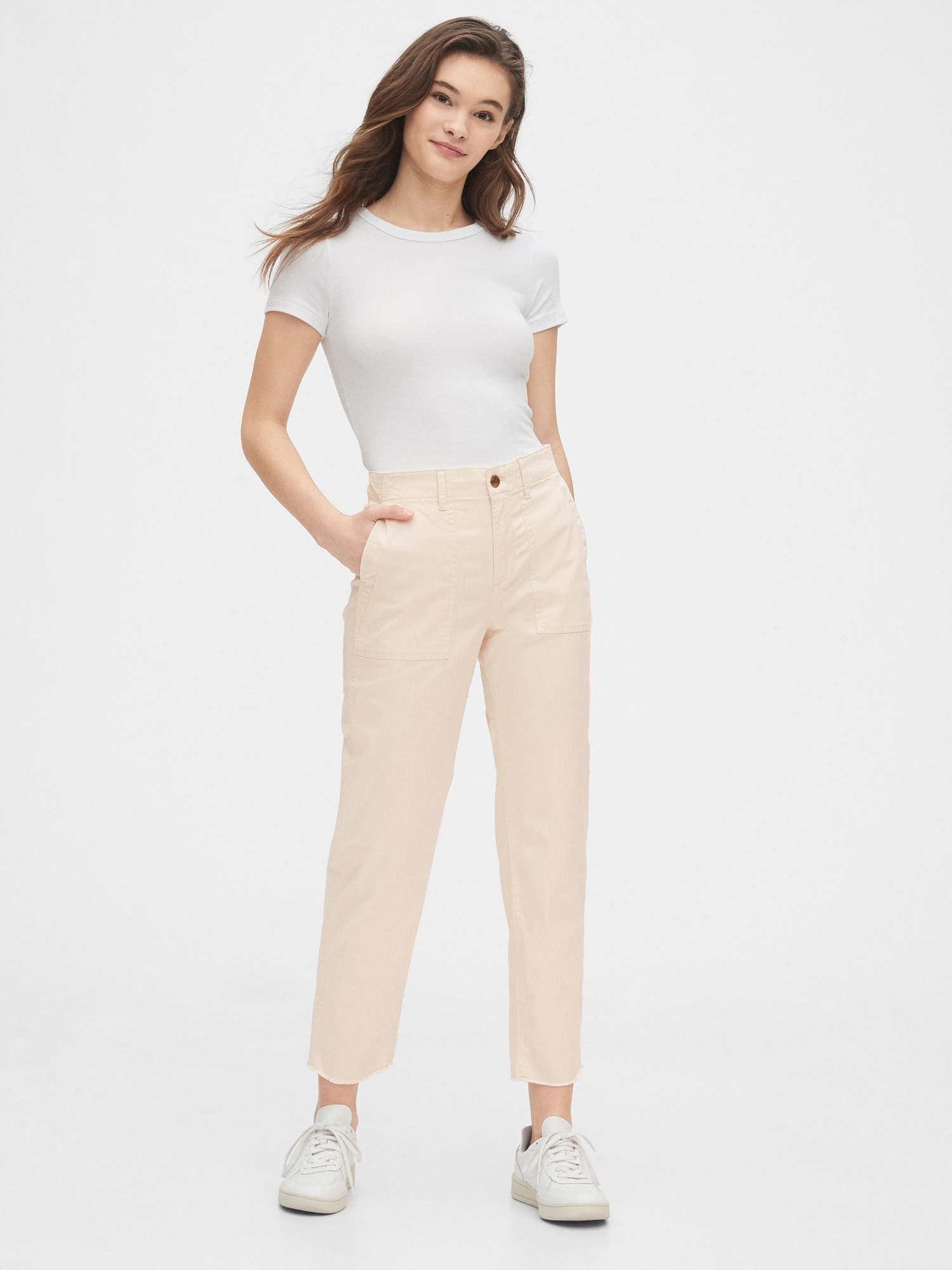 gap straight stretch khakis