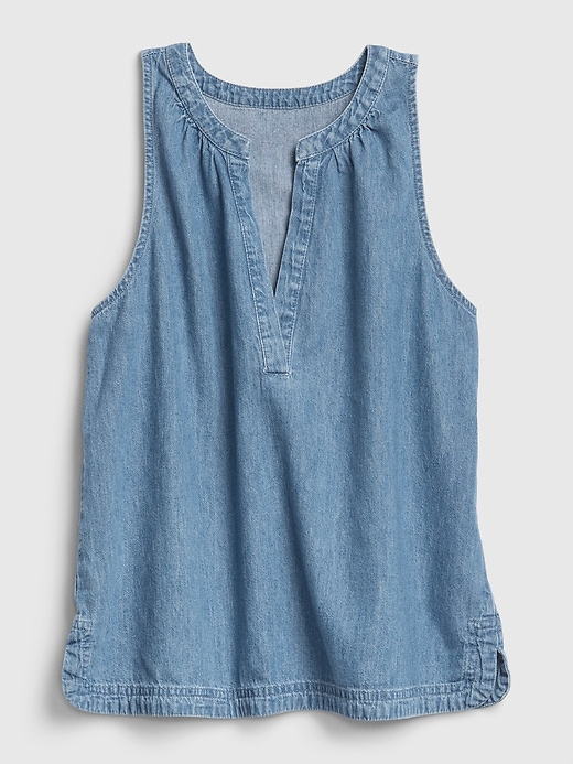 Image number 6 showing, Sleeveless Denim Top with Washwell&#153