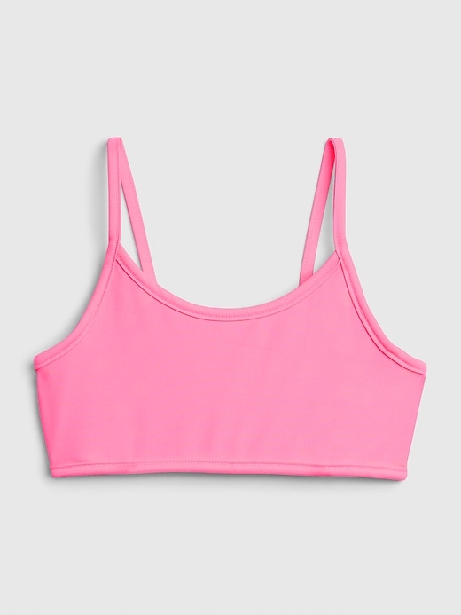 1 of 8 showing, with the color neon impulsive pink of product Kids Reversible Swim Top