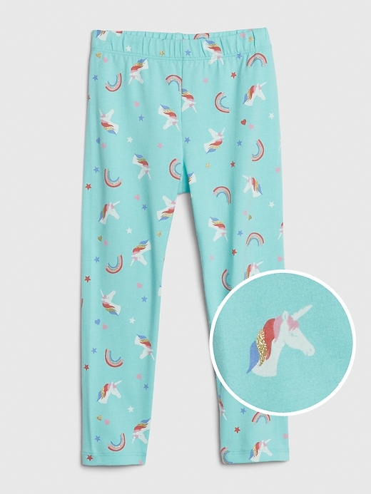 1 of 8 showing, with the color unicorns of product Toddler Everyday Leggings
