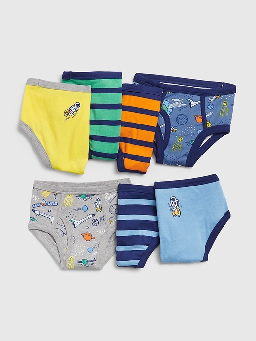 1 of 8 showing, with the color multi of product Toddler Assorted Space Briefs (7-pack)