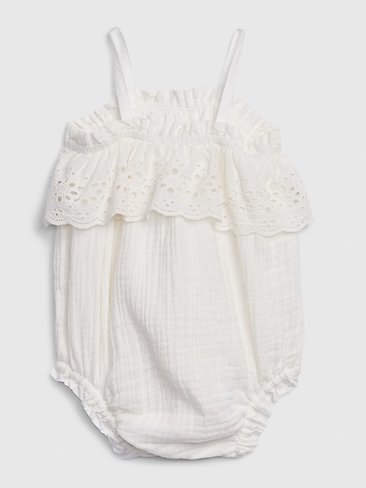 Image number 2 showing, Baby Eyelet Bubble One-Piece