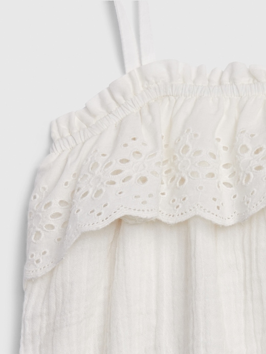 Image number 3 showing, Baby Eyelet Bubble One-Piece