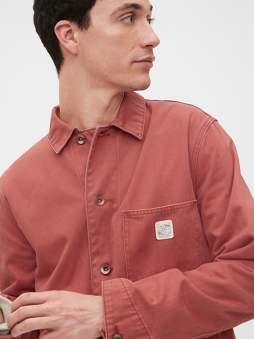 1 of 8 showing, with the color rust of product Chore Jacket