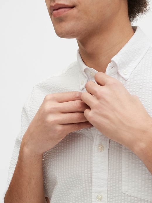 Image number 4 showing, Seersucker Short Sleeve Shirt