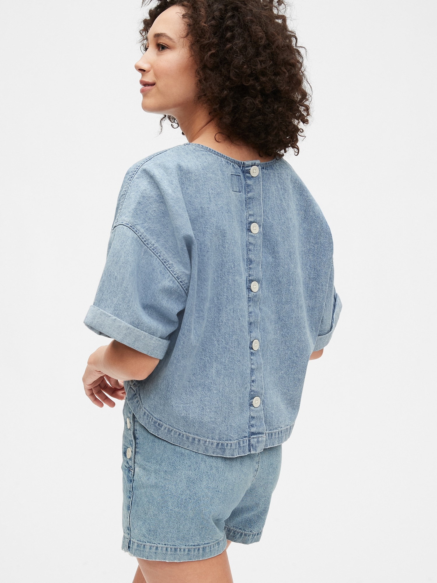 gap ladies denim shirt